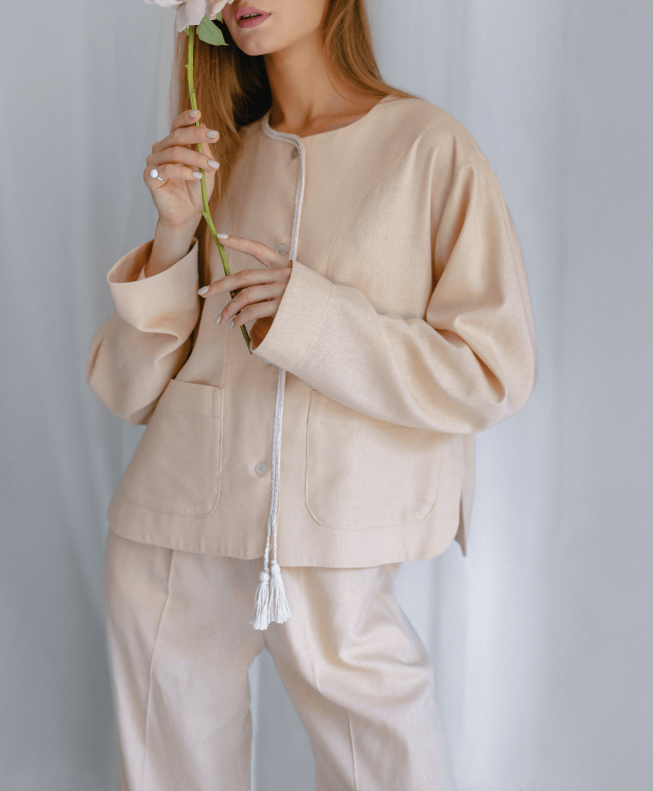 3404-2 Жакет з накладними кишенями ANNA YAKOVENKO (AY_3403)