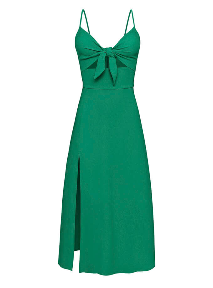 Сукня на бретелях із зав'язкою MAGNETIC (MGN_1724GN)