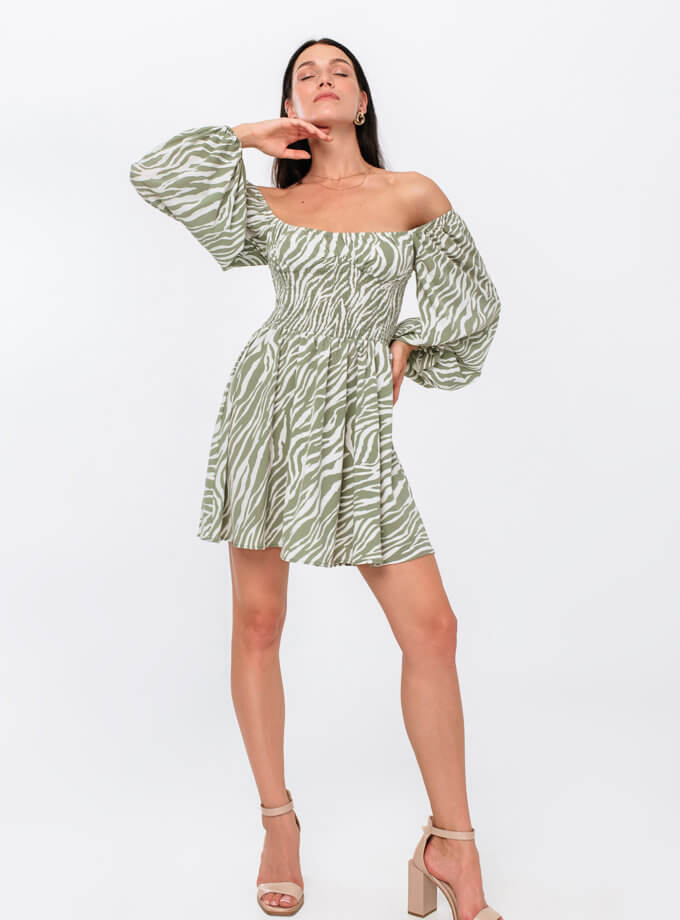 Сукня в принт Зебра MAGNETIC (MGN_1729KH) - фото 11