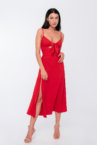 Сукня на бретелях із зав'язкою MAGNETIC (MGN_1724RD)