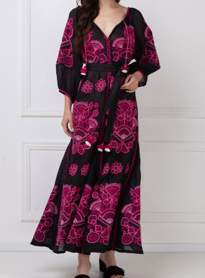 Чорна сукня Вікторі Шик FOBERINI (FOBERI_SS19009)