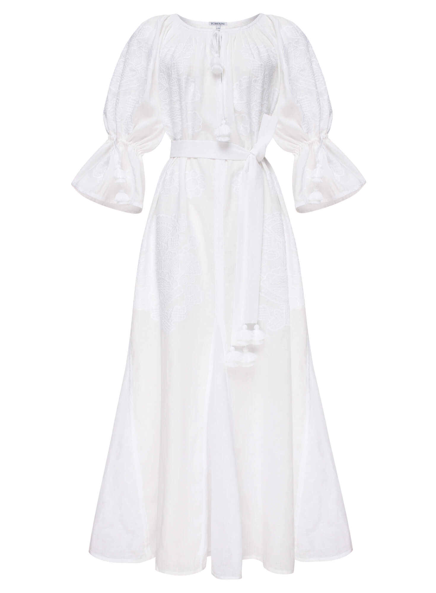 SS19007 Біла сукня Вікторі FOBERINI (FOBERI_SS19007) - фото 2