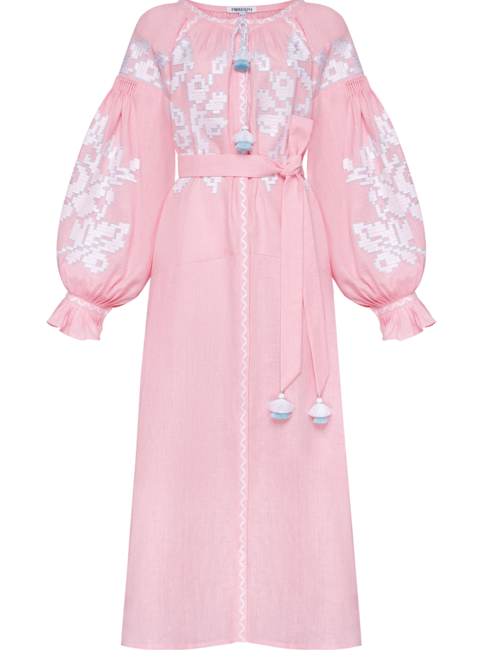 Рожева сукня-міді Заріна FOBERINI (FOBERI_SS22011)