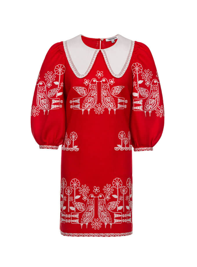 Зозуля червона міні-сукня FOBERINI (FOBERI_SS22013)