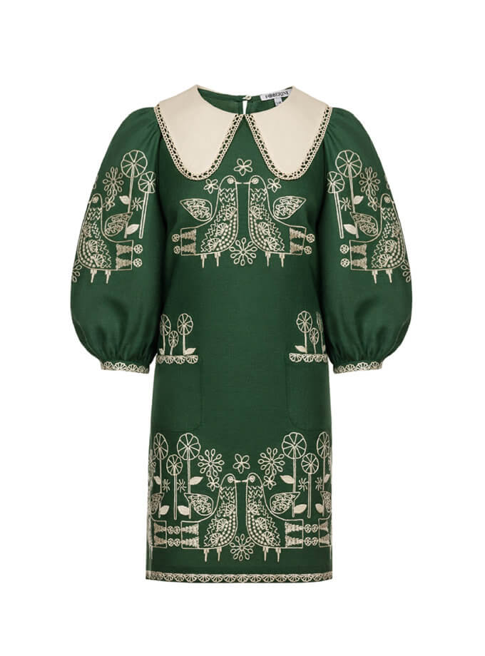 Зозуля зелена міні-сукня FOBERINI (FOBERI_SS22016)