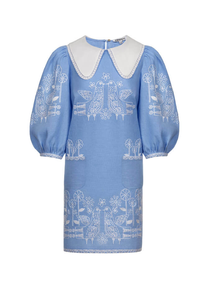 Зозуля блакитна міні-сукня FOBERINI (FOBERI_SS22017)