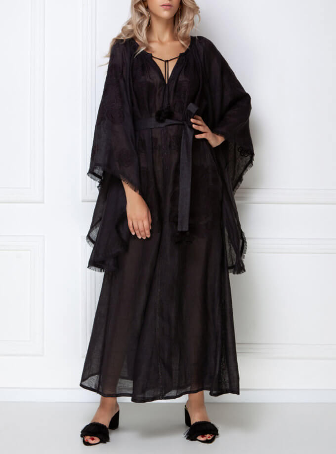 Чорна сукня Вікторі FOBERINI (FOBERI_SS19005)