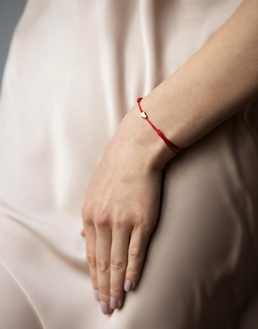 2023_02_07_5446 Браслет з червоною ниточкою та сердечком IVA JEWELRY (IVA_RS01) - фото 2