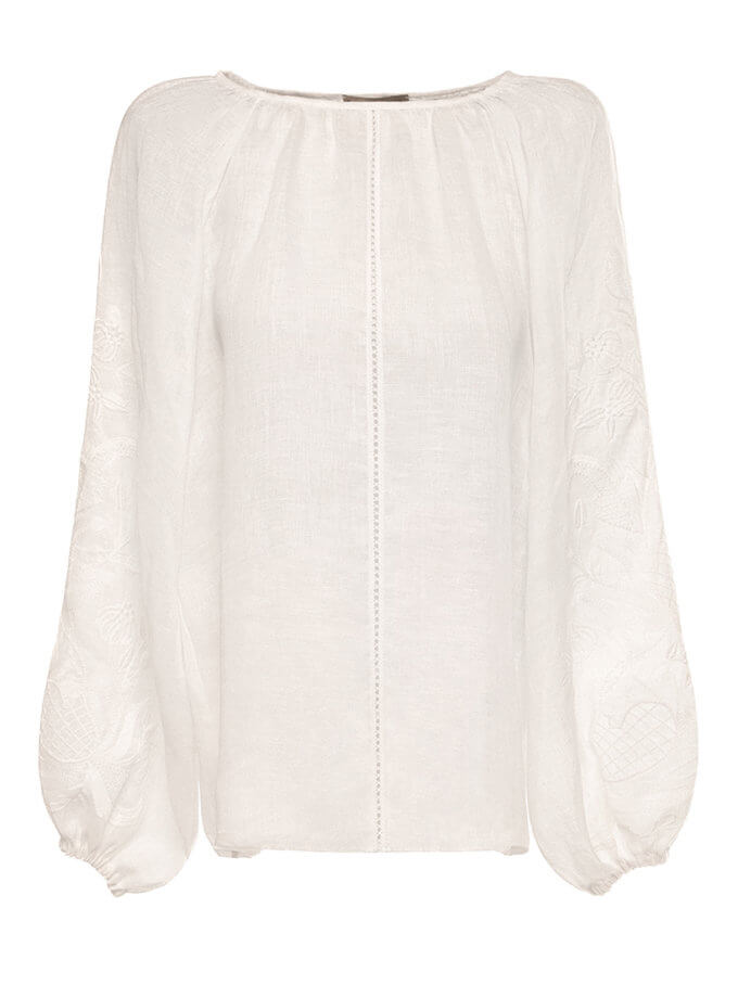 Блузка за мотивами традиційної сорочки з дизайнерською вишивкою GAPTUVALNYA (GPTV_GA_AA_500)