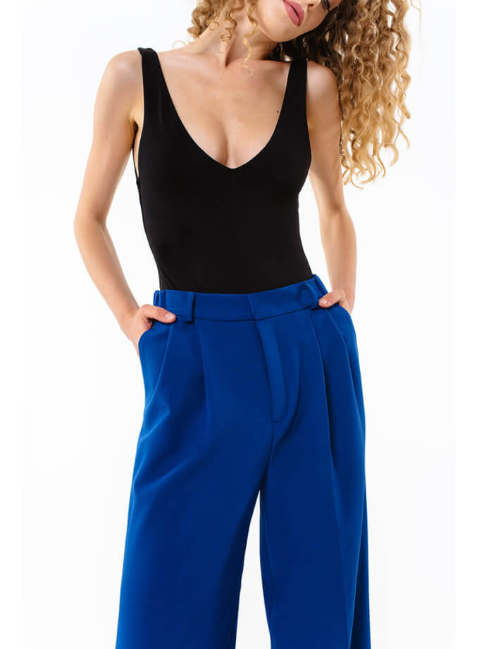 Брюки з високою посадкою MAGNETIC (MGN_1776BL)