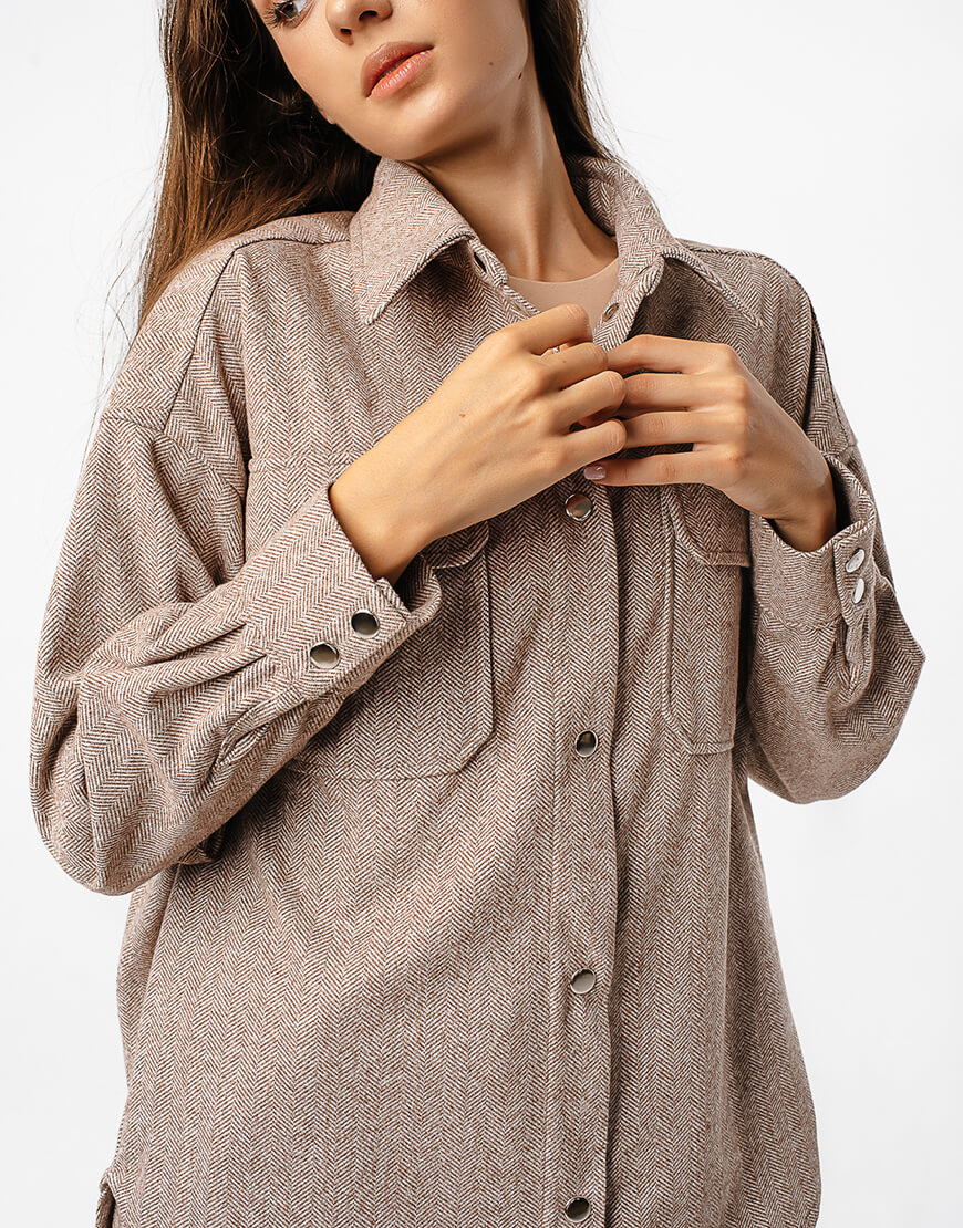 Копия DSC_7889 ворд Сорочка OVERSIZE з вовни MAGNETIC (MGN_2103BN) - фото 2