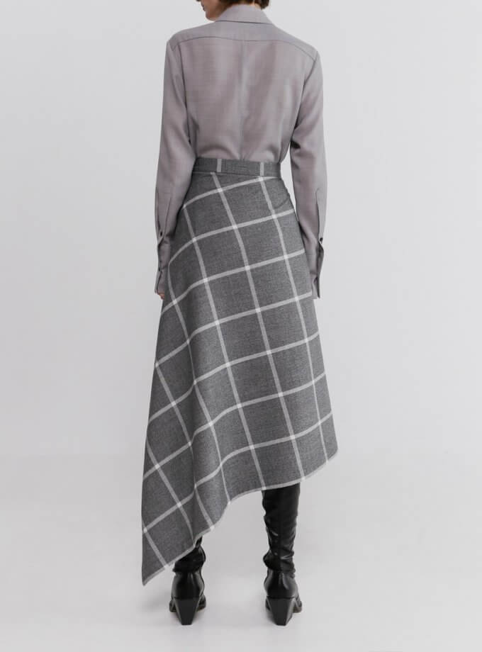 Спідниця асиметрична в клітинку SHAKO (SHKO_20022005)