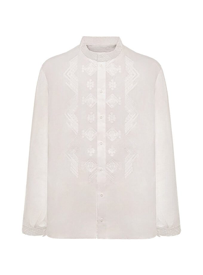 Чоловіча сорочка з дизайнерською вишивкою Доріжка GAPTUVALNYA (GPTV_BB_103)