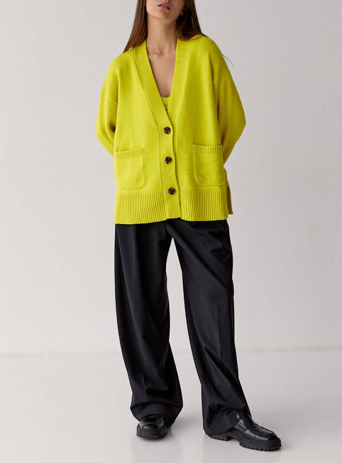 Кардиган з вовни мериноса FIORE BIANCO (FRBK_FB_0816KLEM)