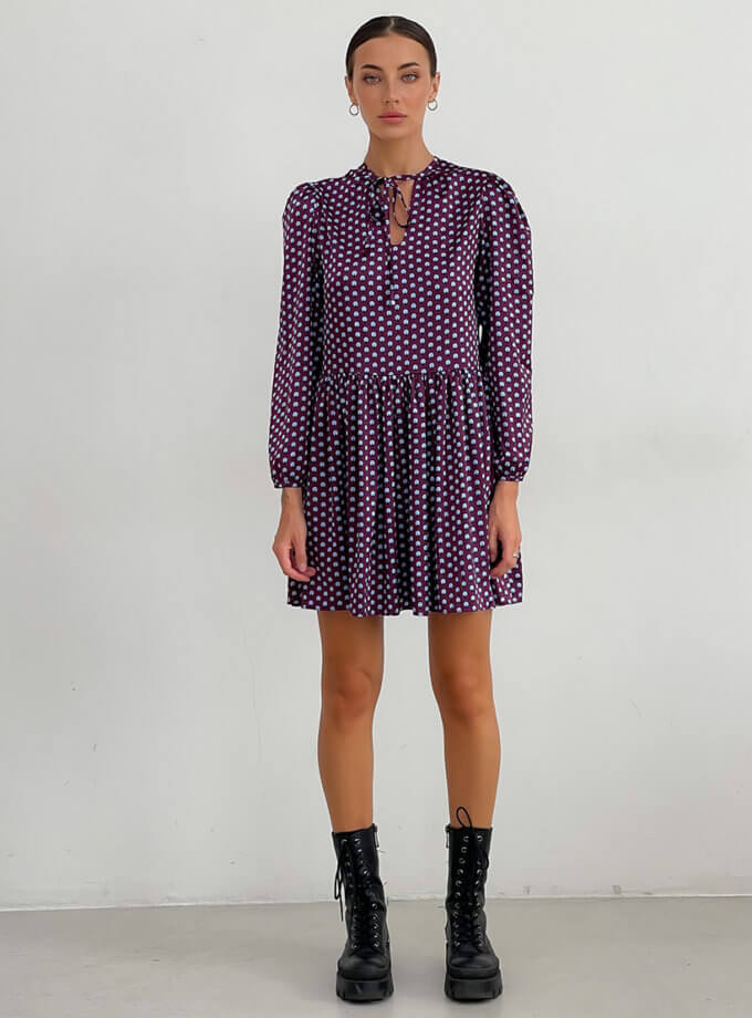 Сукня міні вільного крою з принтом L.A.B BY TERNOVSKAYA (LAB_2345)