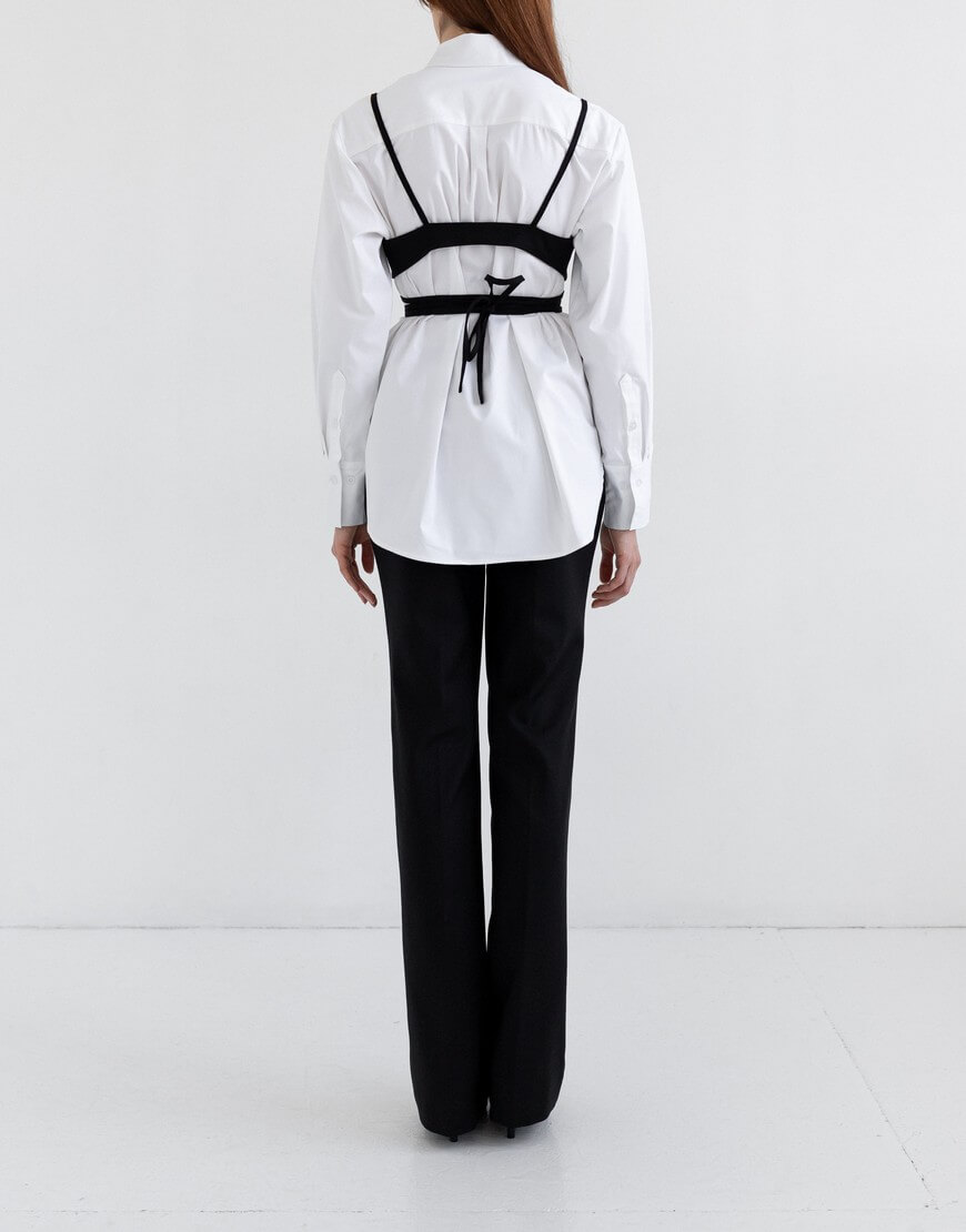 3 Чорний топ зі стрічками IRARO (IRRO_IR_FW22_TB_006) - фото 3