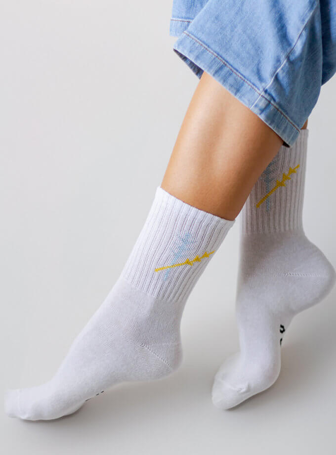 Шкарпетки з колосками ANNA YAKOVENKO (AY_3468)