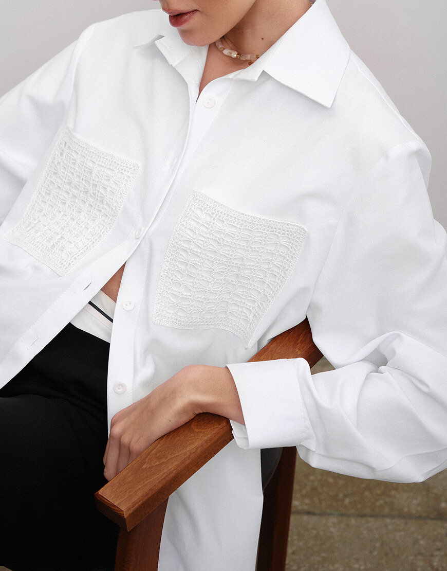 DSCF2560 копия Сорочка з вʼязаними кишенями KOLOSOVA (KLSVNN4W) - фото 3