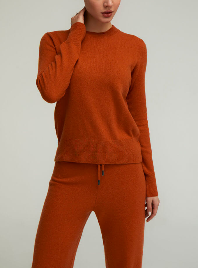Джемпер з вовни мериноса Terracotta CHALETY (CHLT_Loano_Sweater_Orange)