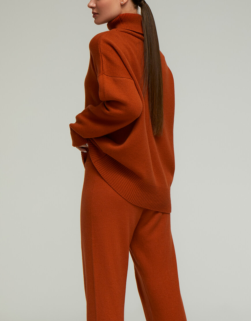 orange 3 Светр Terracotta CHALETY (CHLT_Mayfair_Sweater_Orange) - фото 3