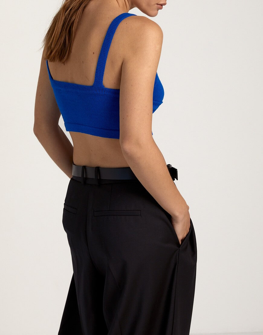 IMG_8455 Топ на бретелях з вовни мериноса FIORE BIANCO (FRBC_0818TBLU) - фото 4