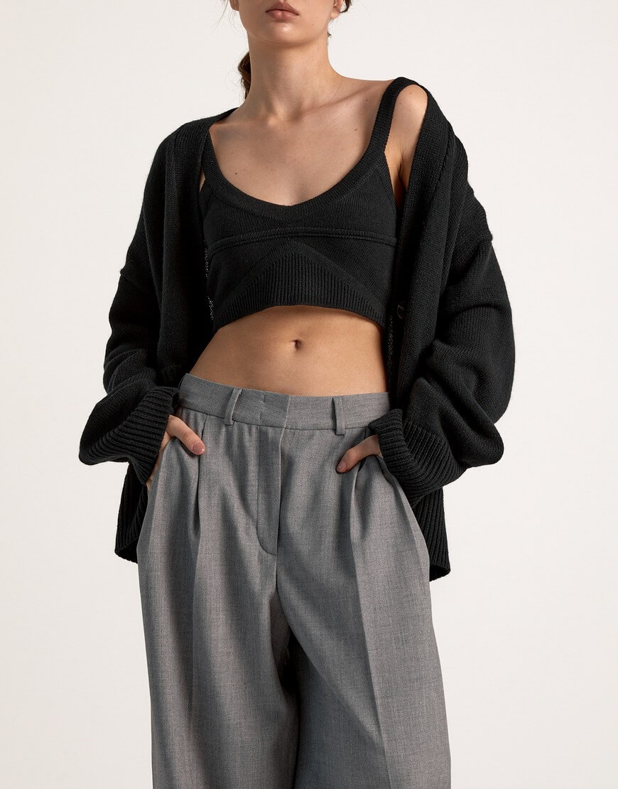 IMG_8725 Кардиган з вовни мериноса FIORE BIANCO (FRBC_0814KBL) - фото 7