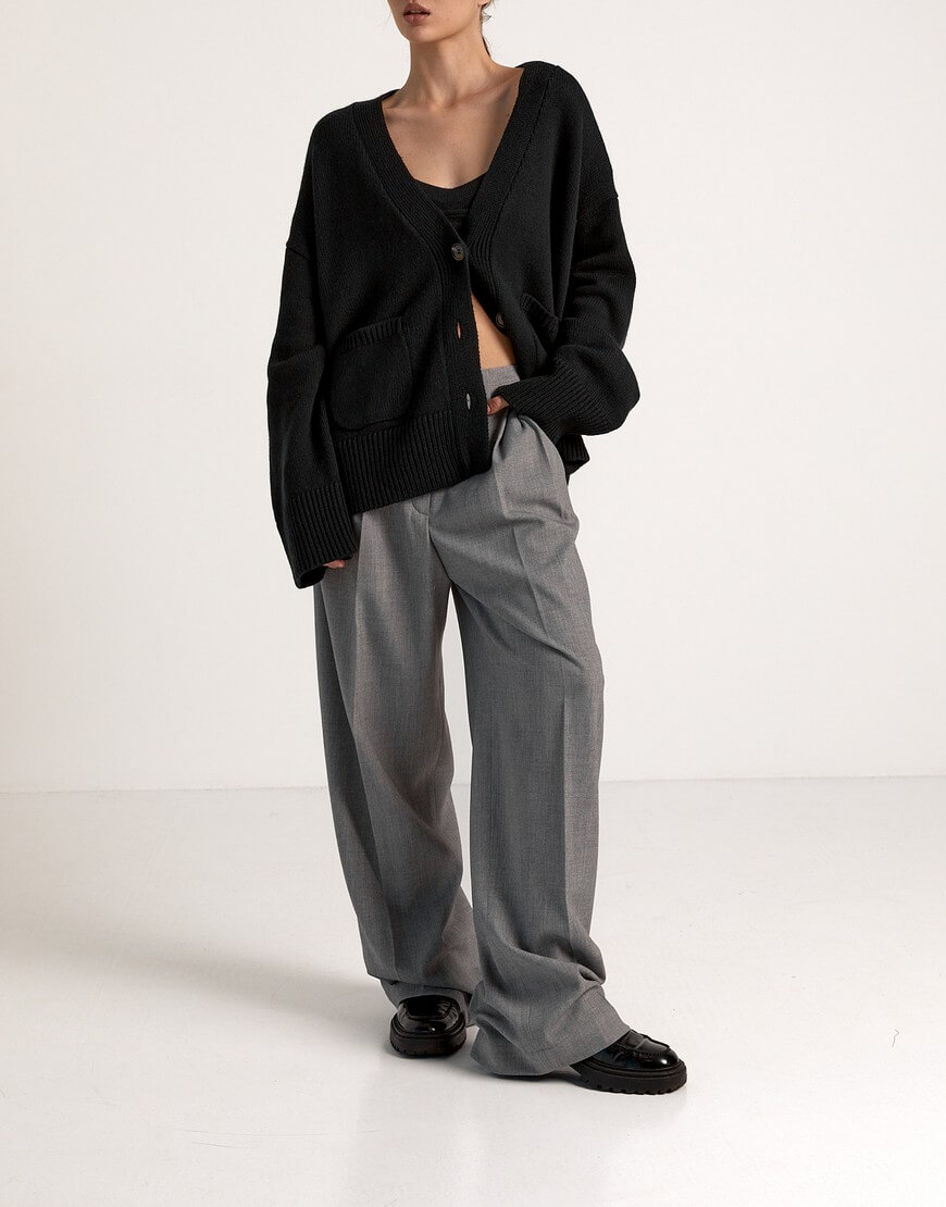 IMG_8729 Кардиган з вовни мериноса FIORE BIANCO (FRBC_0814KBL) - фото 6