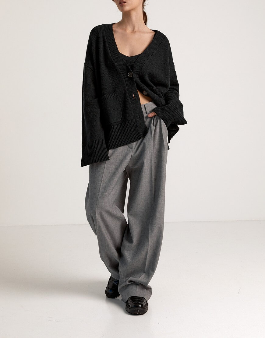 IMG_8730 Кардиган з вовни мериноса FIORE BIANCO (FRBC_0814KBL) - фото 5