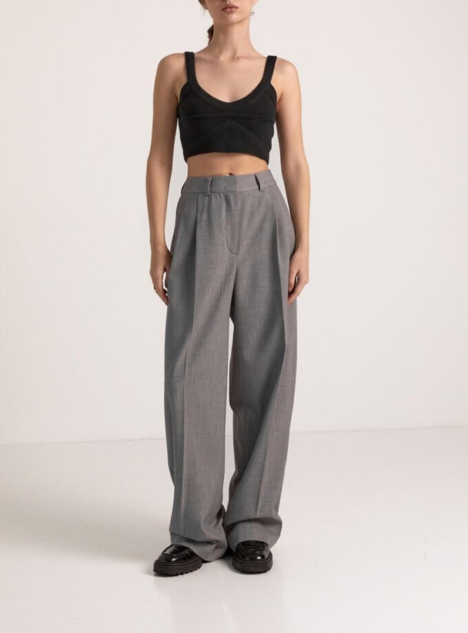 Штани палаццо FIORE BIANCO (FRBC_trspal_grey)