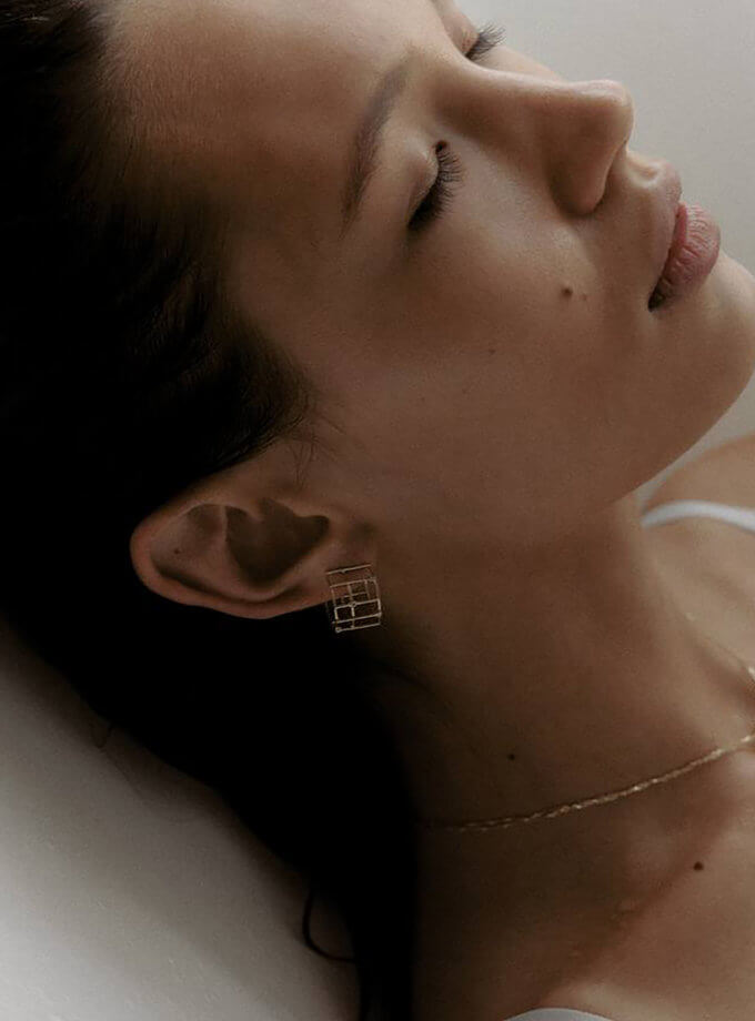 Сережки Grid RIMMART JEWELRY (RAJ_ERA-041)