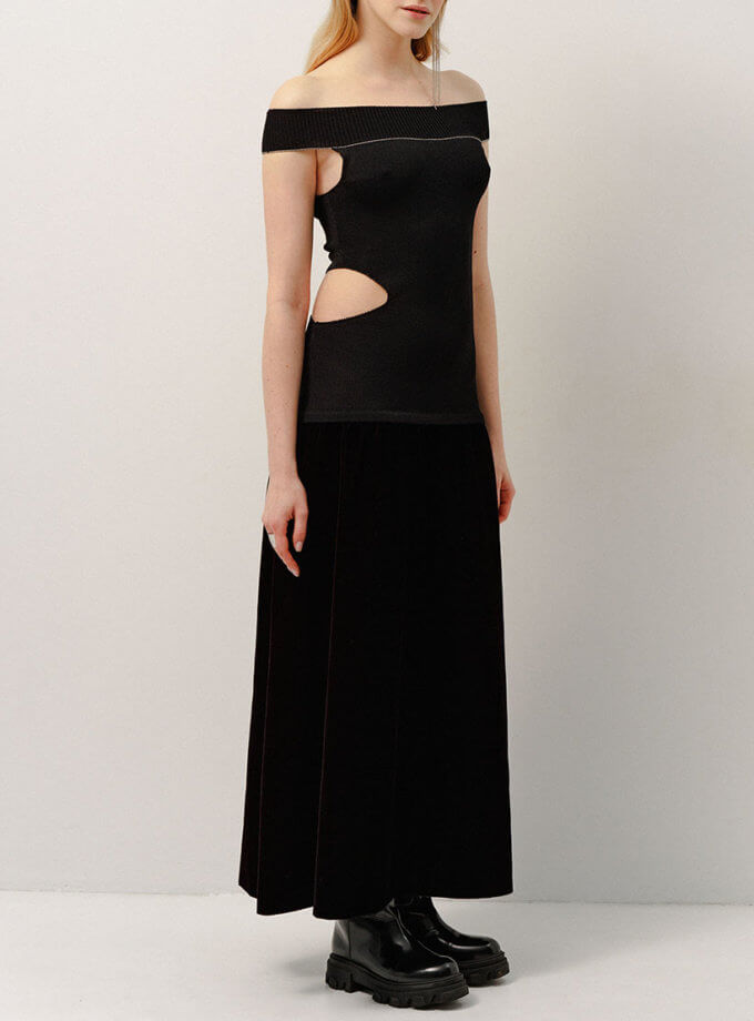 Сукня Velours en noir WKMF (WKMF_129_1)