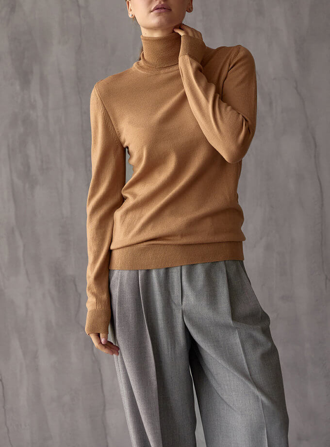 Гольф з мериносу FIORE BIANCO (FRBC_vodol_beage)