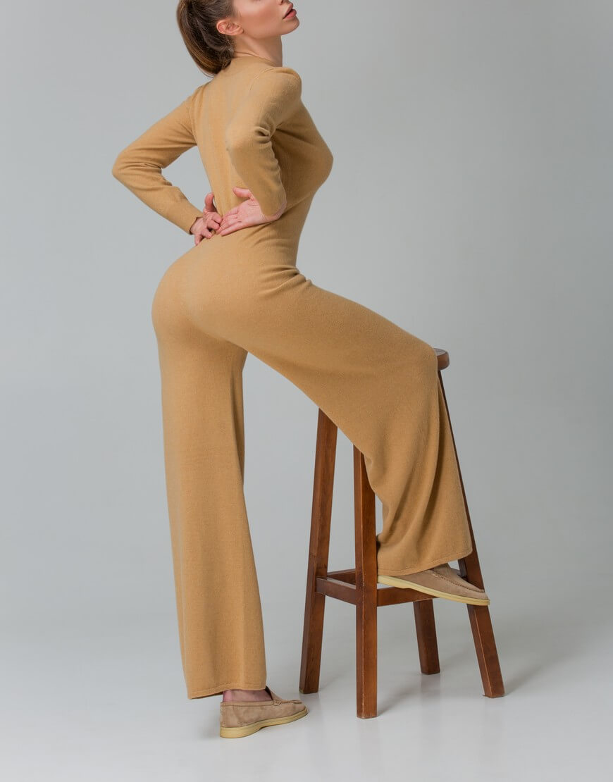 10.2 Комбінезон з кашеміру CHALETY (CHLT_Provance_Jumpsuit_Beige) - фото 2