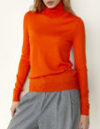 Гольф з мериносу FIORE BIANCO (FRBC_vodol_orange)