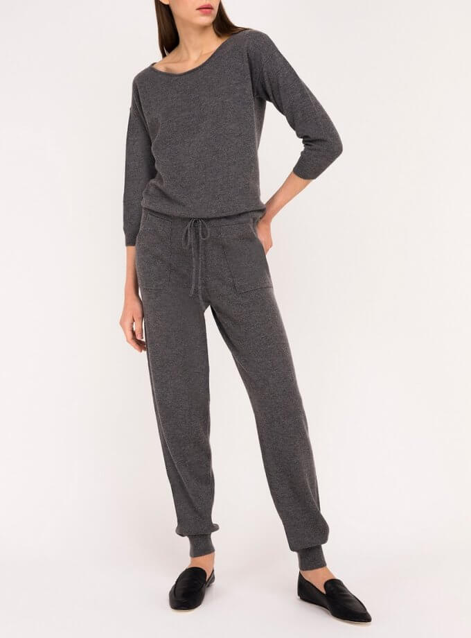 Комбінезон з кашеміру CHALETY (CHLT_Victoria_Jumpsuit_Grey)