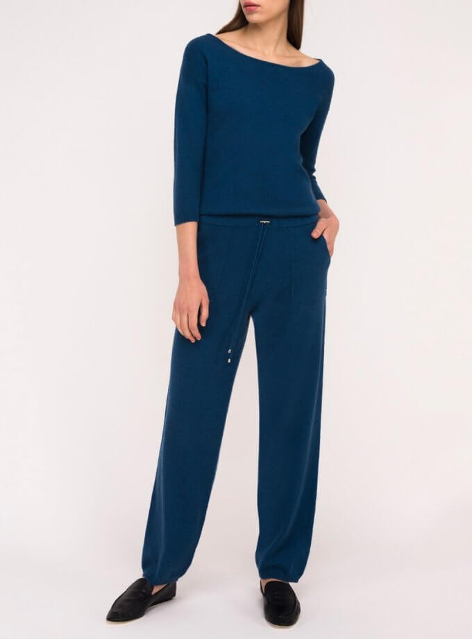 Комбінезон з кашеміру CHALETY (CHLT_Victoria_Jumpsuit_Teal)
