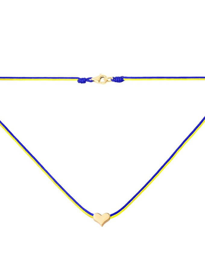 Підвіска з Україною в серці з Сердечком IVA JEWELRY (IVA_UKRG02)