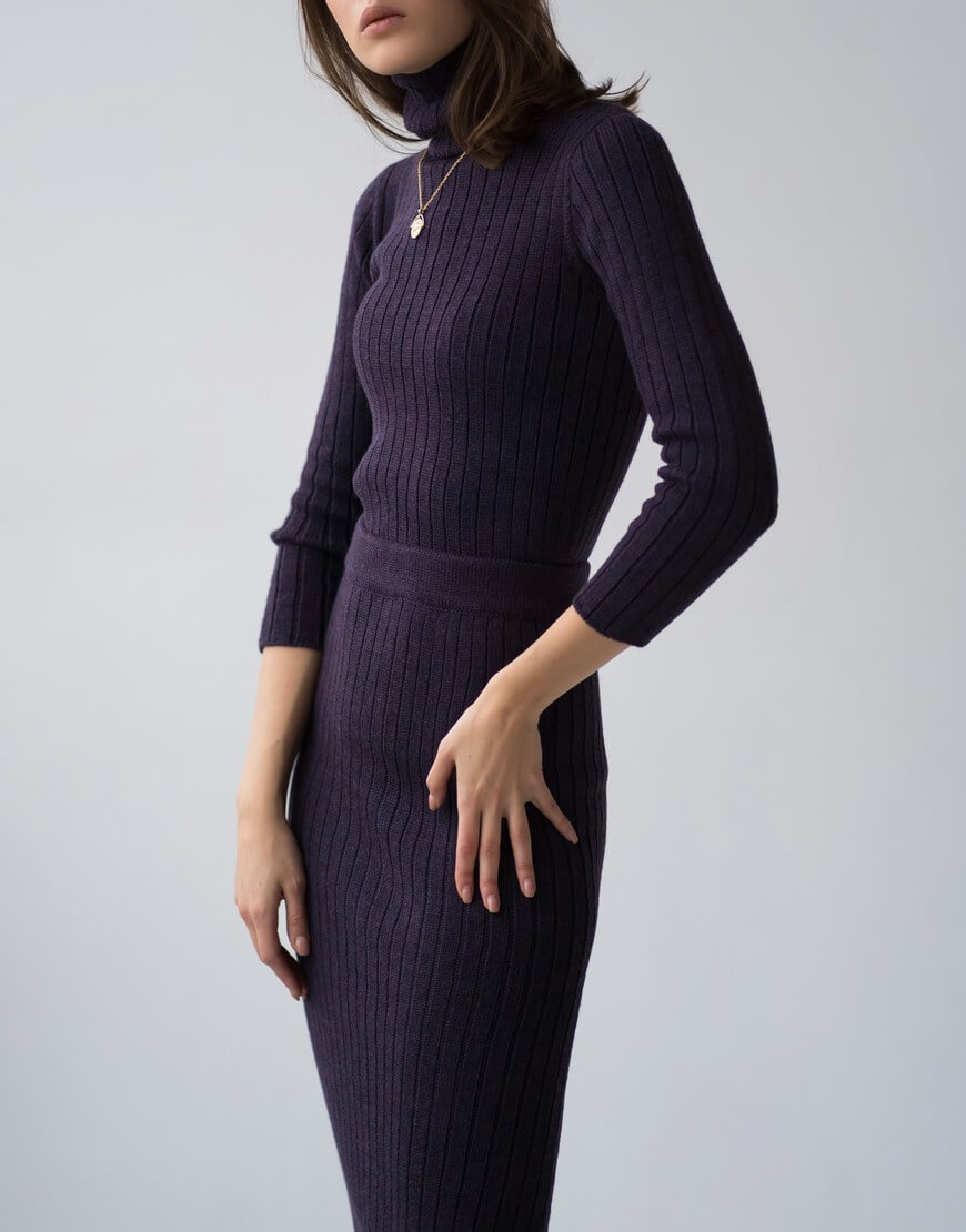 violet2 Костюм з вовни мериноса CHALETY (CHLT_Coral_Suit_Violet) - фото 2