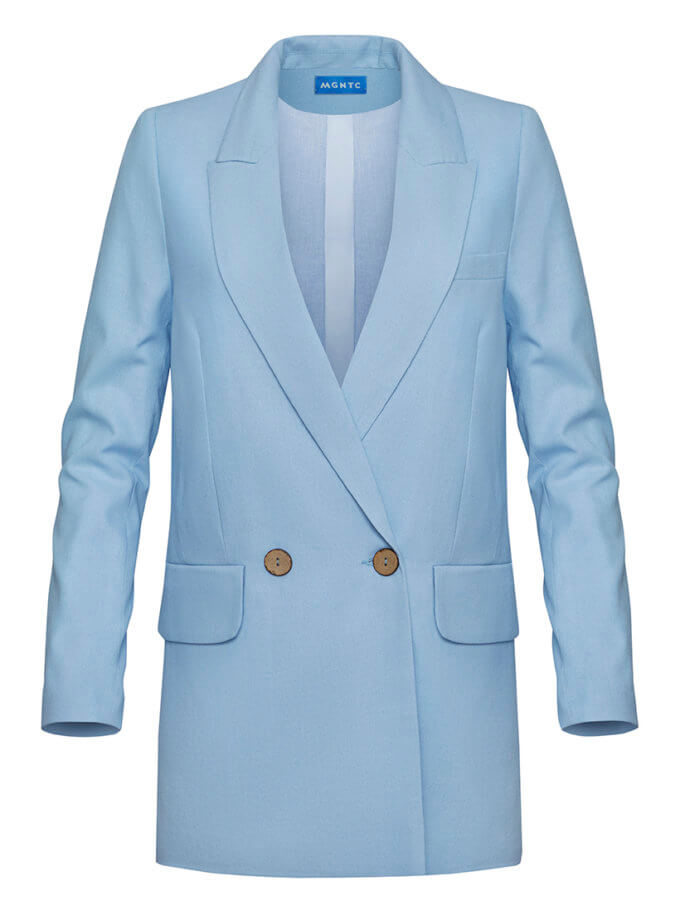 Льняний oversize піджак MAGNETIC (MGN_1813BL)