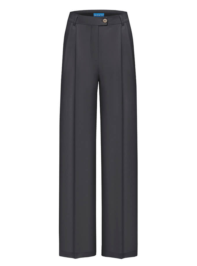 Льняні брюки палаццо MAGNETIC (MGN_1778GY)