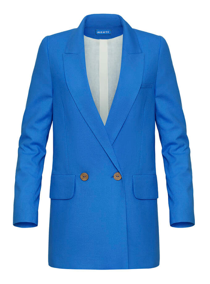 Льняний oversize піджак MAGNETIC (MGN_1813DB)