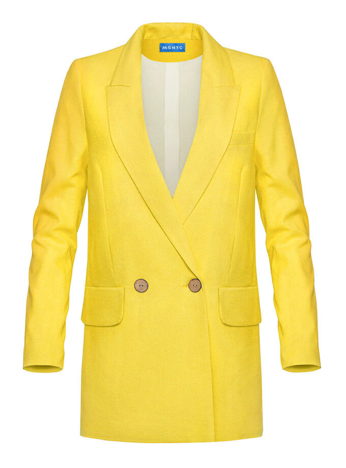 Льняний oversize піджак MAGNETIC (MGN_1813YL)