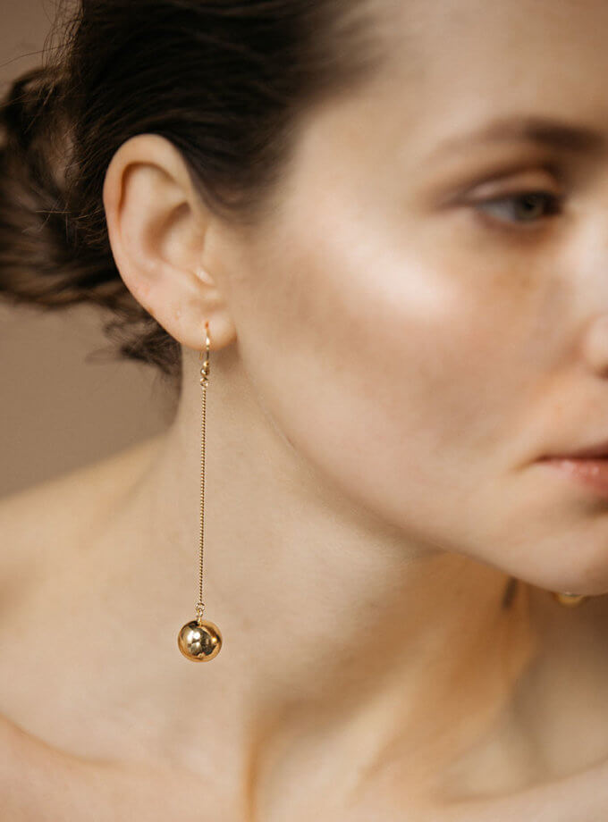 Сережки Sphere yellow IVA JEWELRY (IVA_SG02)