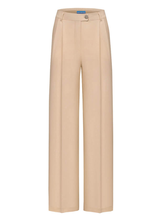 Льняні брюки палаццо MAGNETIC (MGN_1778BG)