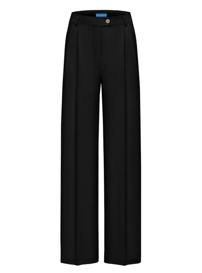 Льняні брюки палаццо MAGNETIC (MGN_1778BK)