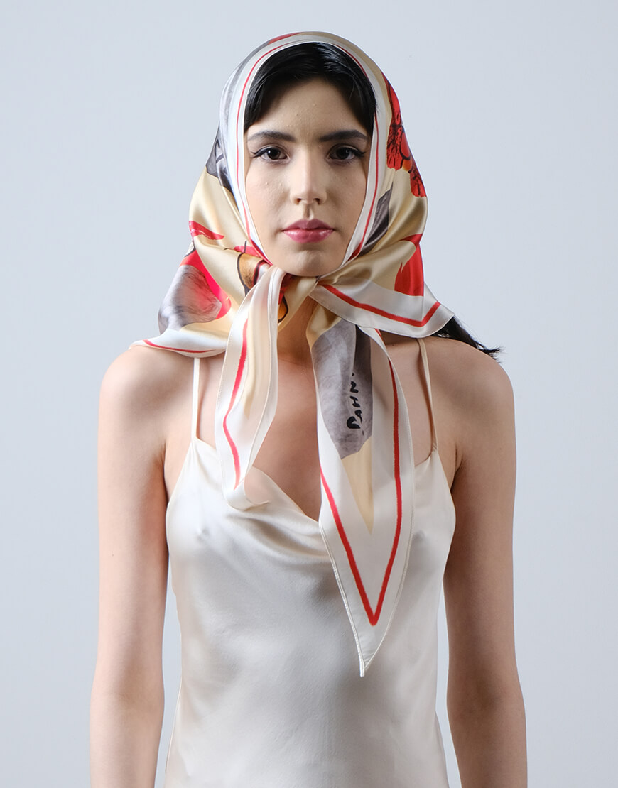 DSCF0007 Шовкова хустка Churai з двостороннім друком NESAMOVYTO (NST_CR1W) - фото 3