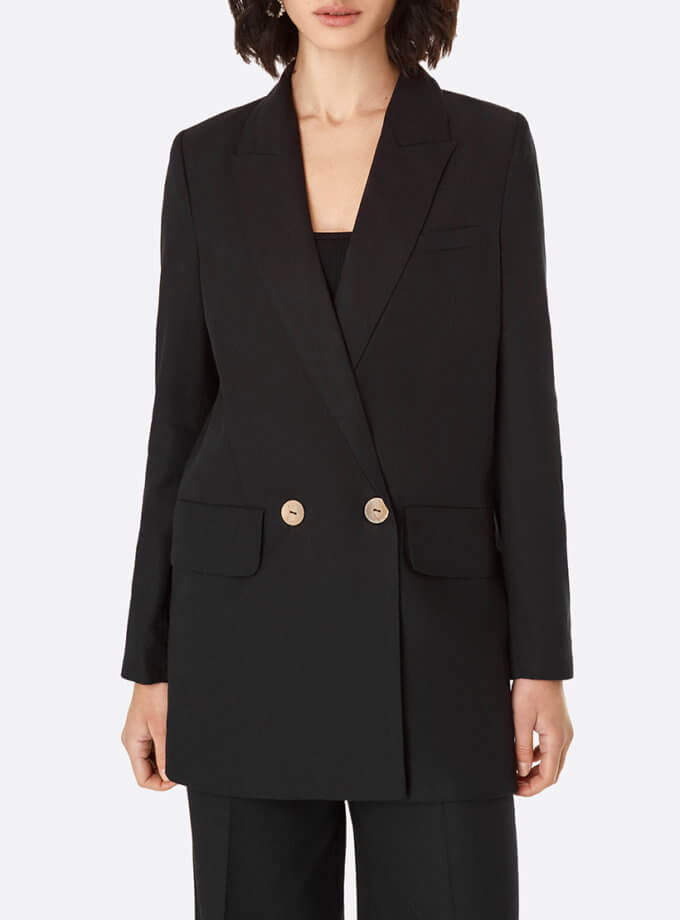 Льняний oversize піджак MAGNETIC (MGN_1813BK)