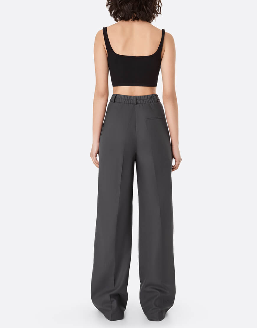 IMG_4151-не кадр Льняні брюки палаццо MAGNETIC (MGN_1778GY) - фото 3