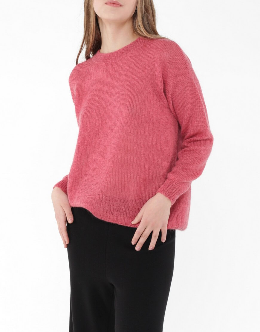 IMG_8833 5 Тонкий джемпер з мохеру MISS SECRET (MISS_PU-013-rose) - фото 2