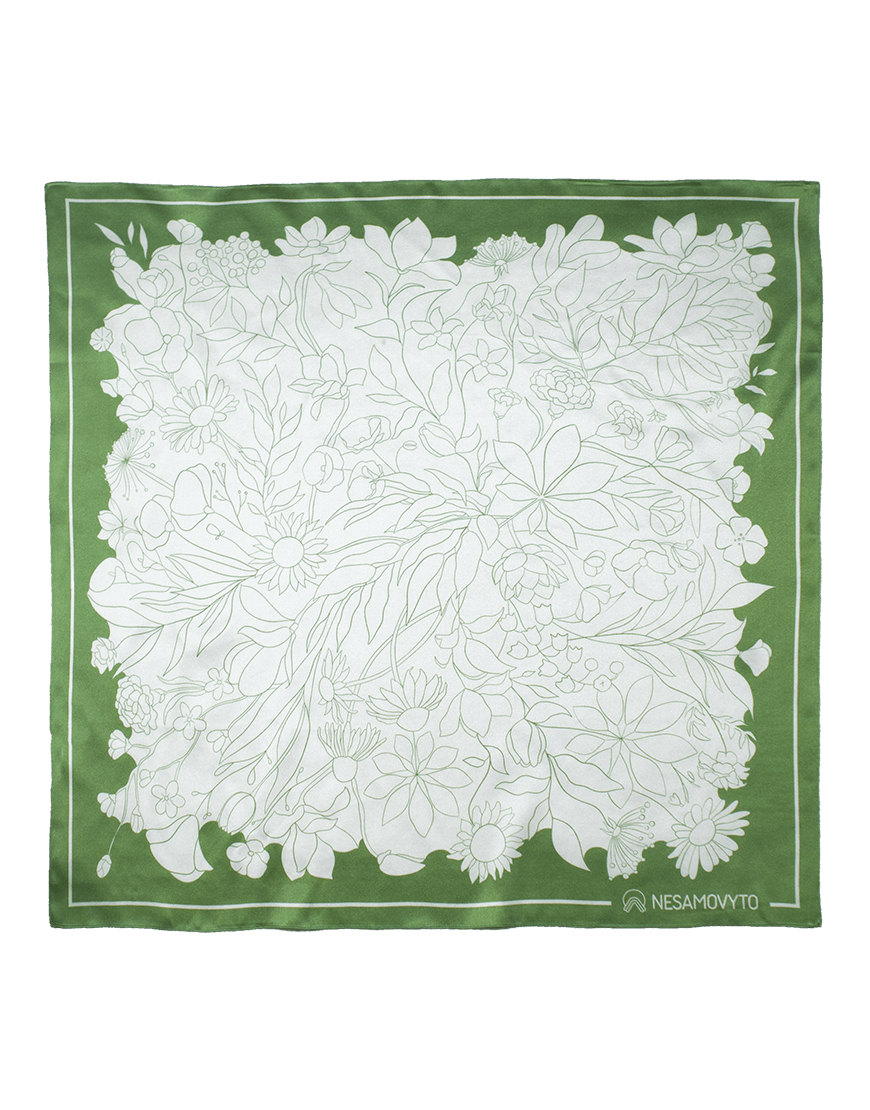 PR1 Шовкова хустка Рослинна природа NESAMOVYTO (NST_PR1)
